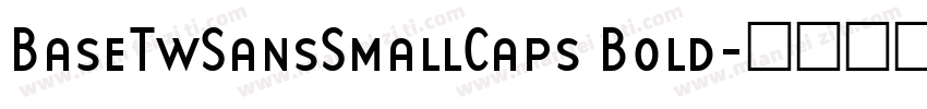 BaseTwSansSmallCaps Bold字体转换
